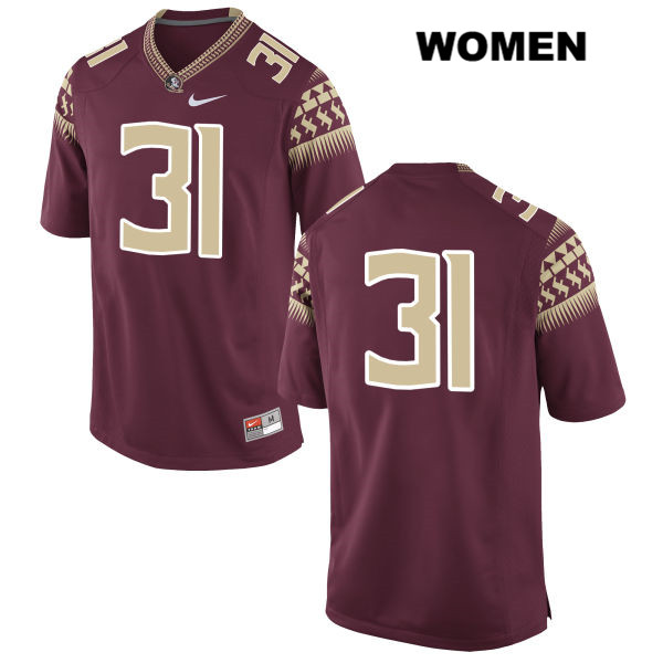 Women's NCAA Nike Florida State Seminoles #31 Kris Dixon College No Name Red Stitched Authentic Football Jersey VAG2169GY